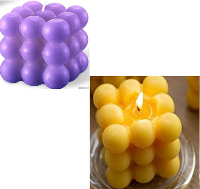 CHIKLIT ENTERPRISE Pack of 2 Pcs 2.5 Inch x 2.5 Inch Each Scented Lavender & Eucalyptus Wax Bubble Candle Combo Pack, Purple & Yellow (Pack of 2 Pcs) (2.5 Inch x 2.5 Inch Each) (Lavender & Eucalyptus) (Purple & Yellow) Candle(Yellow, Pack of 2) CHIKLIT ENTERPRISE Pack of 2 Pcs 2.5 Inch x 2.5 Inch Each Scented Lavender & Eucalyptus Wax Bubble Candle Combo Pack, Purple & Yellow (Pack of 2 Pcs) (2.5 Inch x 2.5 Inch Each) (Lavender & Eucalyptus) (Purple & Yellow) Candle(Yellow, Pack of 2)