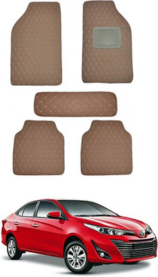 MATIES Leatherite Standard Mat For  Universal For Car(Brown)