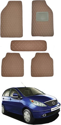 AYW Leatherite 5D Mat For  Tata Vista(Brown)