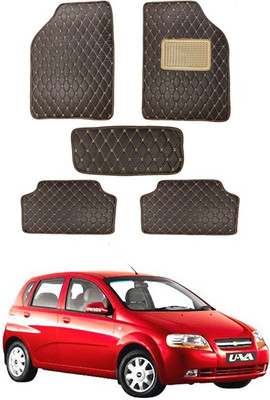 MATIES Leatherite Standard Mat For  Universal For Car(Brown)