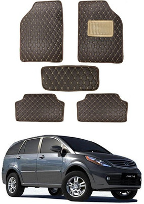 MATIES Leatherite Standard Mat For  Universal For Car(Brown)
