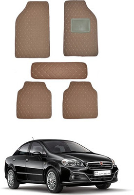 MATIES Leatherite Standard Mat For  Universal For Car(Brown)