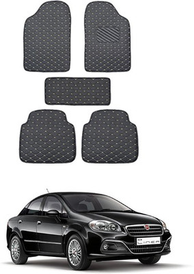 AYW Leatherite 5D Mat For  Fiat Linea(Black)