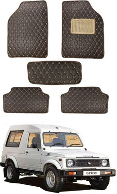 MATIES Leatherite Standard Mat For  Universal For Car(Brown)