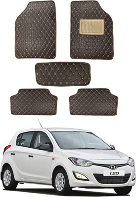 RKPSP Leatherite 5D Mat For  Universal For Car(Brown)
