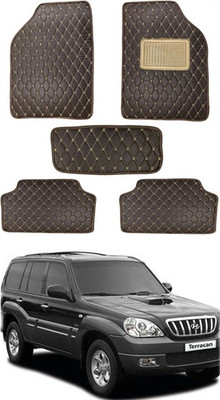 AYW Leatherite 5D Mat For  Hyundai Terracan(Brown)