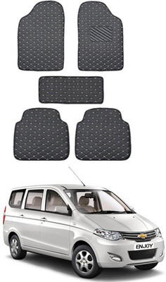 RKPSP Leatherite 5D Mat For  Nissan Universal For Car(Black)