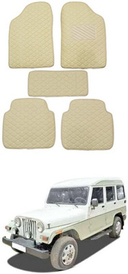 RKPSP Leatherite 5D Mat For  Universal For Car(Beige)