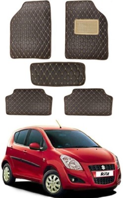 RKPSP Leatherite 5D Mat For  Maruti Suzuki Ritz(Brown)