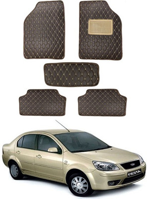 RKPSP Leatherite 5D Mat For  Universal For Car(Brown)