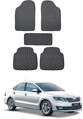 MATIES Leatherite Standard Mat For  Universal For Car(Black)