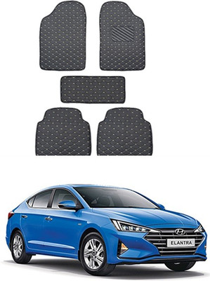 MATIES Leatherite Standard Mat For  Universal For Car(Black)