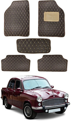RKPSP Leatherite 5D Mat For  Universal For Car(Brown)