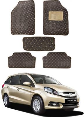 MATIES Leatherite Standard Mat For  Universal For Car(Brown)