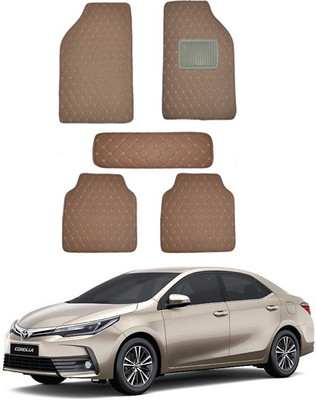 MATIES Leatherite Standard Mat For  Universal For Car(Brown)