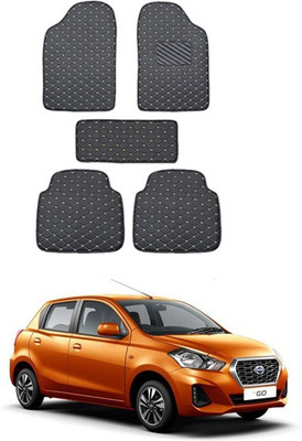 AYW Leatherite 5D Mat For  Datsun Go(Black)