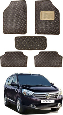 RKPSP Leatherite 5D Mat For  Universal For Car(Brown)