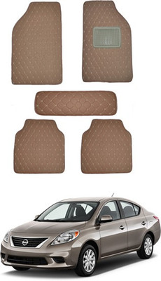 MATIES Leatherite Standard Mat For  Universal For Car(Brown)