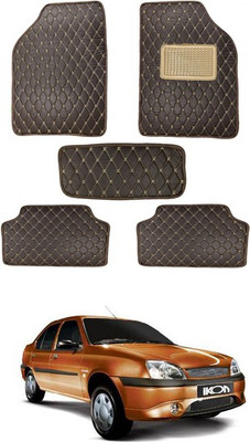 RKPSP Leatherite 5D Mat For  Universal For Car(Brown)