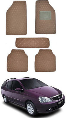 RKPSP Leatherite 5D Mat For  Universal For Car(Brown)