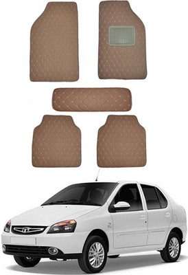 RKPSP Leatherite 5D Mat For  Universal For Car(Brown)