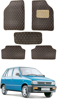AYW Leatherite 5D Mat For  Maruti Suzuki 800(Brown)