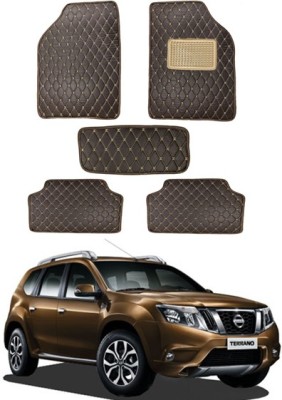 AYW Leatherite 5D Mat For  Nissan Terrano(Brown)