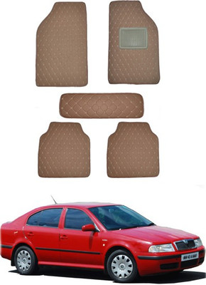 MATIES Leatherite Standard Mat For  Universal For Car(Brown)