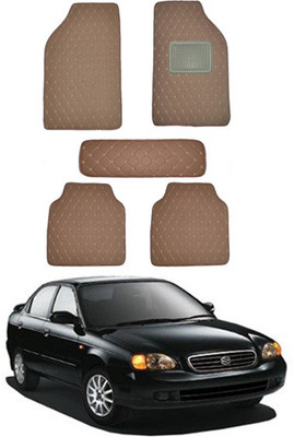 MATIES Leatherite Standard Mat For  Universal For Car(Brown)