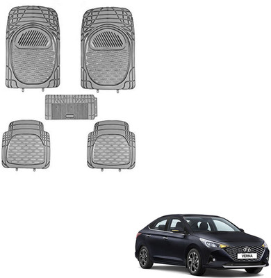 SEMAPHORE PVC Standard Mat For  Hyundai Verna(Grey, Black)