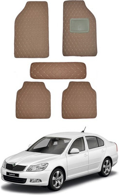 RKPSP Leatherite 5D Mat For  Universal For Car(Brown)