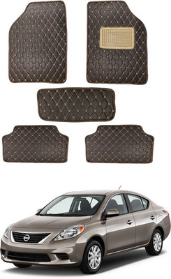 MATIES Leatherite Standard Mat For  Universal For Car(Brown)