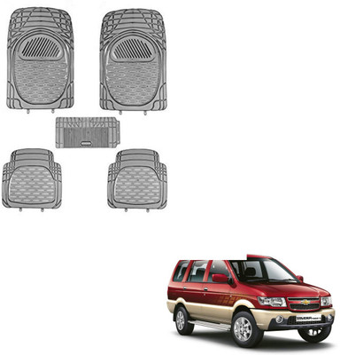 SEMAPHORE PVC Standard Mat For  Chevrolet Tavera(Grey, Black)