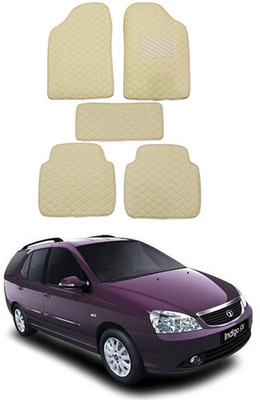 RKPSP Leatherite 5D Mat For  Universal For Car(Beige)
