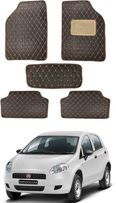 MATIES Leatherite Standard Mat For  Universal For Car(Brown)