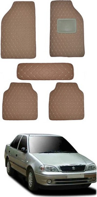 RKPSP Leatherite 5D Mat For  Universal For Car(Brown)