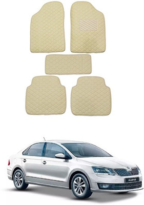 RKPSP Leatherite 5D Mat For  Universal For Car(Beige)
