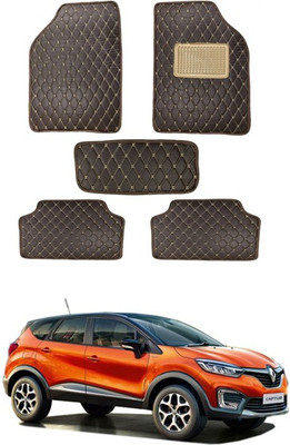 RKPSP Leatherite 5D Mat For  Universal For Car(Brown)