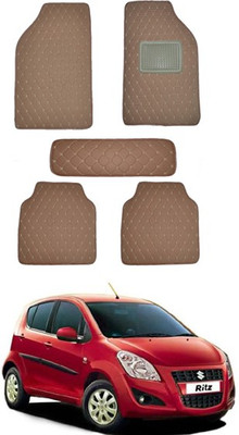 RKPSP Leatherite 5D Mat For  Universal For Car(Brown)