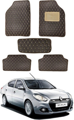 AYW Leatherite 5D Mat For  Renault Scala(Brown)