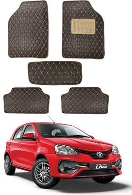 RKPSP Leatherite 5D Mat For  Universal For Car(Brown)
