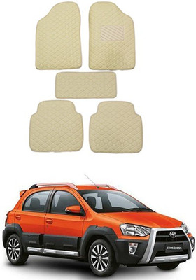 RKPSP Leatherite 5D Mat For  Universal For Car(Beige)