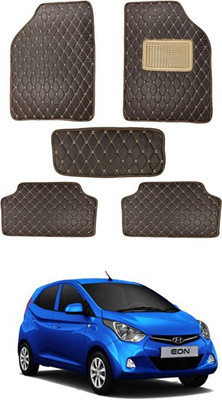 RKPSP Leatherite 5D Mat For  Hyundai Eon(Brown)