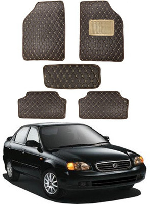 RKPSP Leatherite 5D Mat For  Universal For Car(Brown)