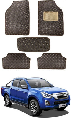 MATIES Leatherite Standard Mat For  Universal For Car(Brown)