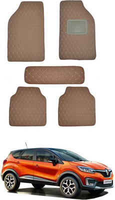 MATIES Leatherite Standard Mat For  Universal For Car(Brown)
