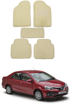 AYW Leatherite 5D Mat For  Toyota Etios(Beige)