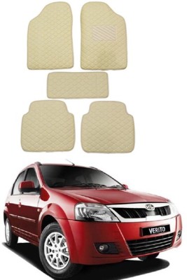 AYW Leatherite 5D Mat For  Mahindra Verito(Beige)