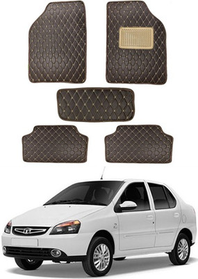 RKPSP Leatherite 5D Mat For  Universal For Car(Brown)