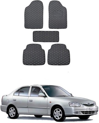 RKPSP Leatherite 5D Mat For  Hyundai Accent(Black)